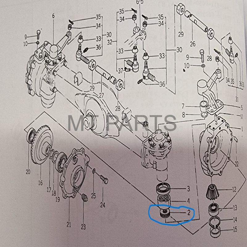 Roulement à billes Iseki TL, TE, TU – Image 3