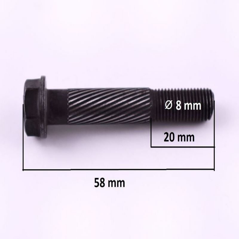 Boulon de culasse Kubota GL, GT, KL, KT, L, L1, T, Moteur Z750... – Image 2