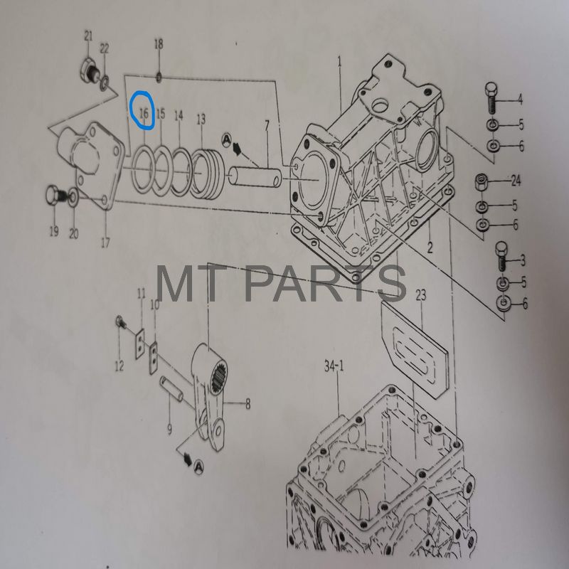 Joint torique du piston de levage Iseki TX, TU, TS, Kubota série B, Mitsubishi, Suzue – Image 2